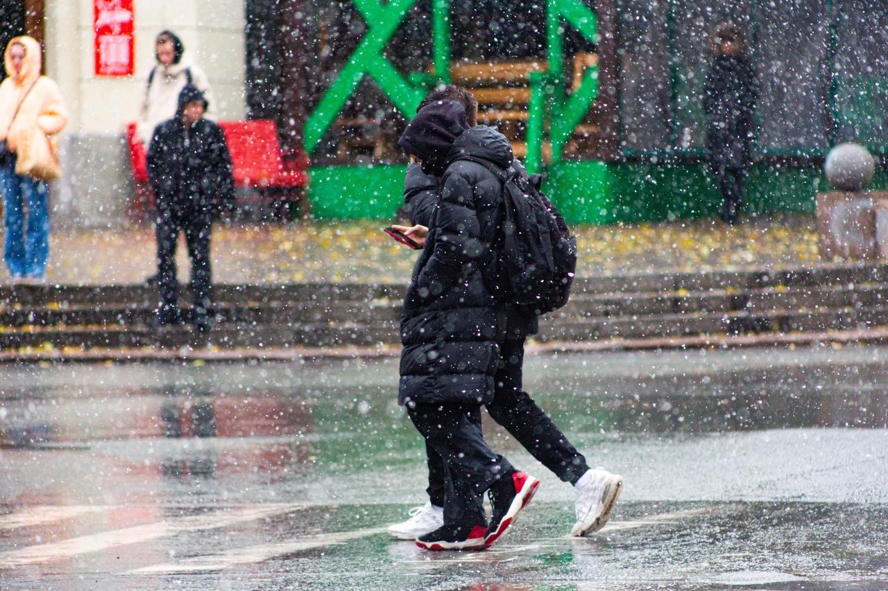 Фото Октябрьский снегопад: 10 сказочных фото с улиц Новосибирска 7